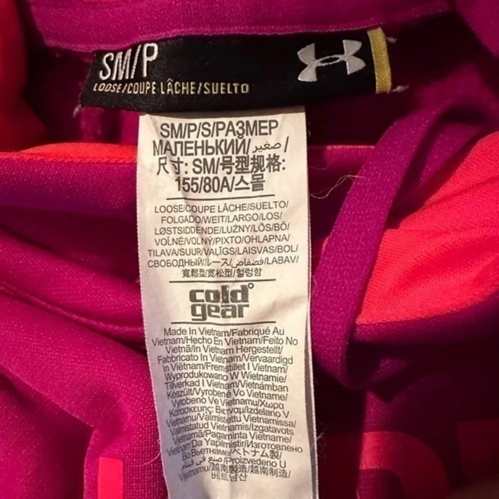 Under Armour Women's ColdGear Fuchsia Hoodie (Small) - Picture 5 of 6